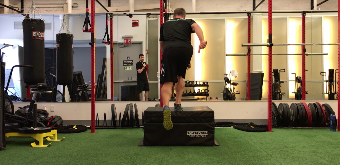 Two to One Box Jump